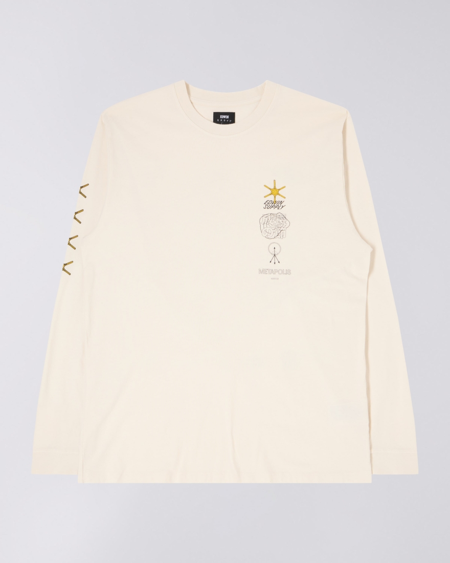 EDWIN Takara Beautilion T-Shirt LS Whisper White