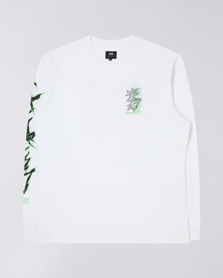 EDWIN 100 Demons T-Shirt LS White