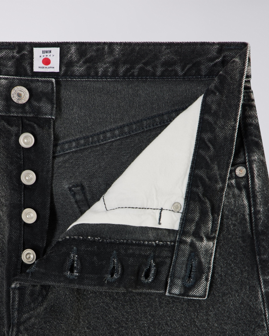 EDWIN Regular Straight Jeans Black