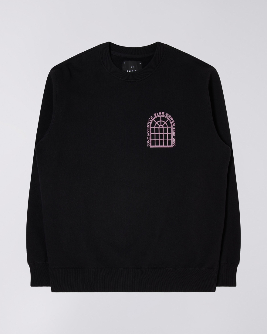 EDWIN Sake And Roses Sweat Black