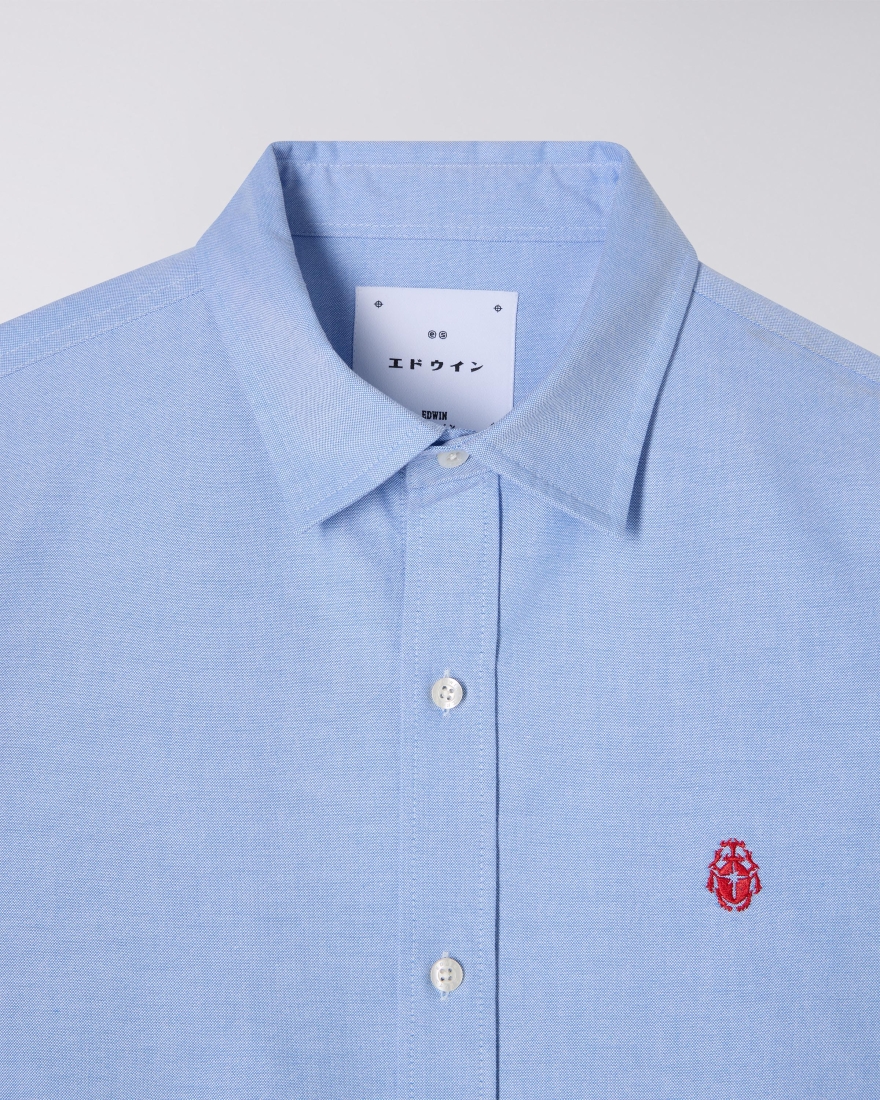 EDWIN Big Ox-Shirt LS Blue
