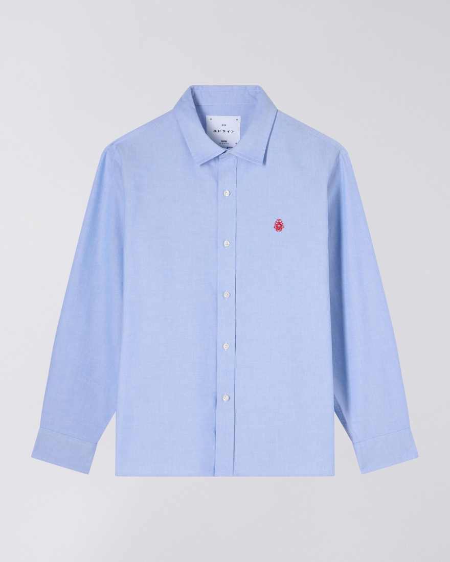 EDWIN Big Ox-Shirt LS Blue