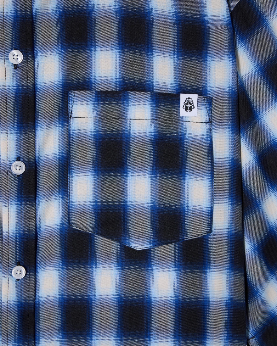 EDWIN Millbury Shirt SS Blue / Black