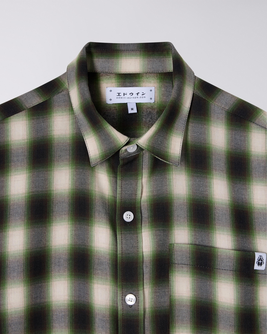 EDWIN Millbury Shirt SS Green / Black