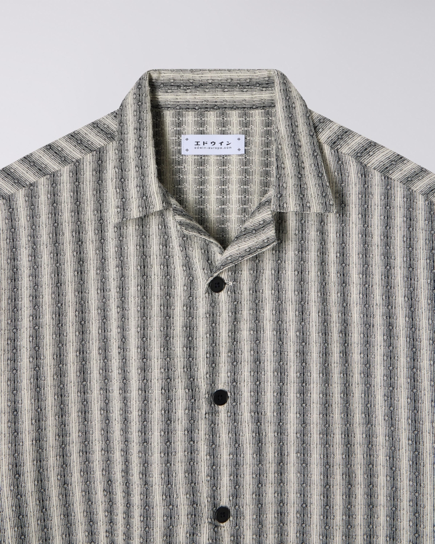 EDWIN Saga Shirt SS Black / White