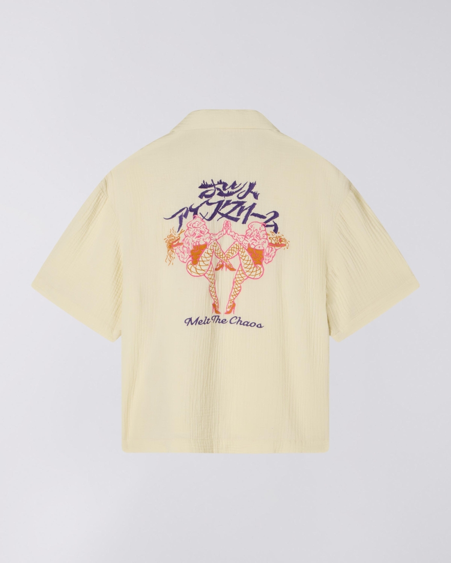 EDWIN Melt The Chaos Shirt SS Cream