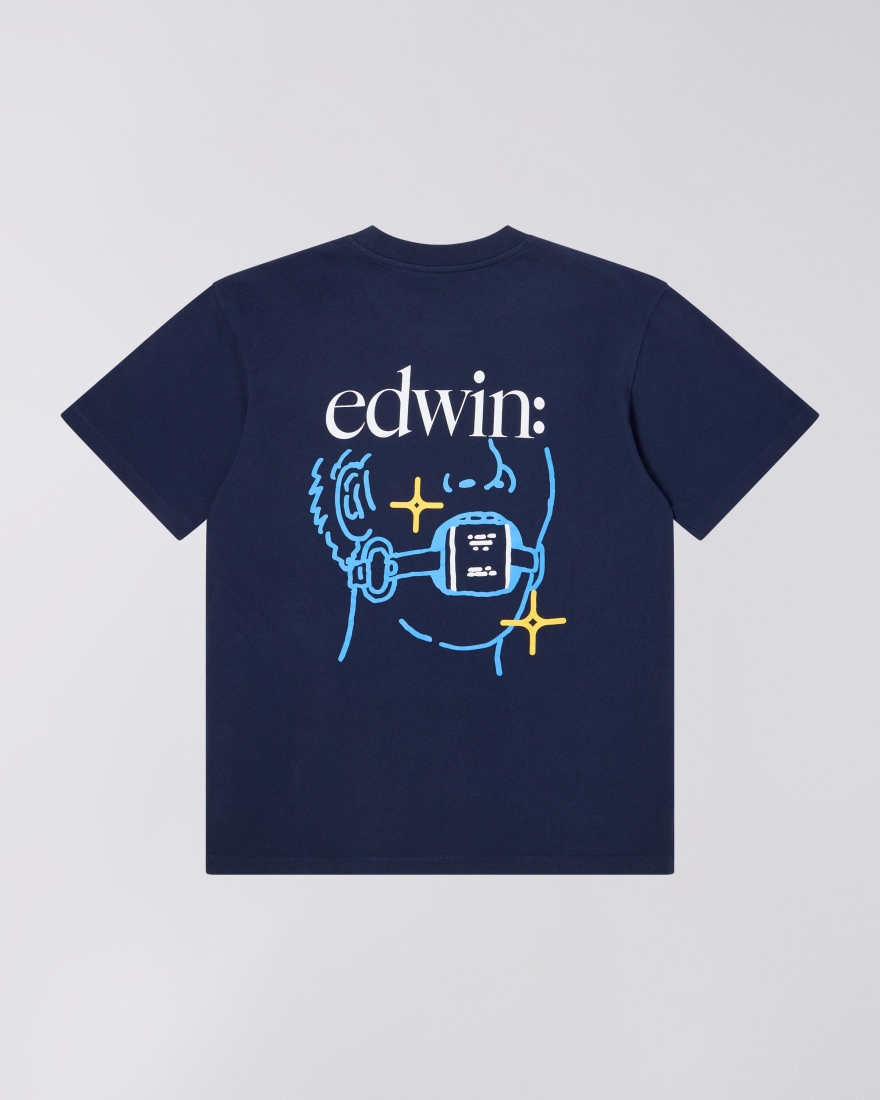 EDWIN Fact T-Shirt Maritime Blue
