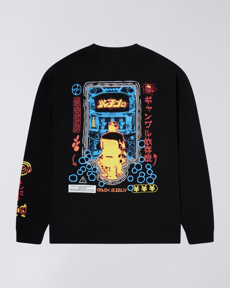 EDWIN Pachinko T-Shirt LS Black