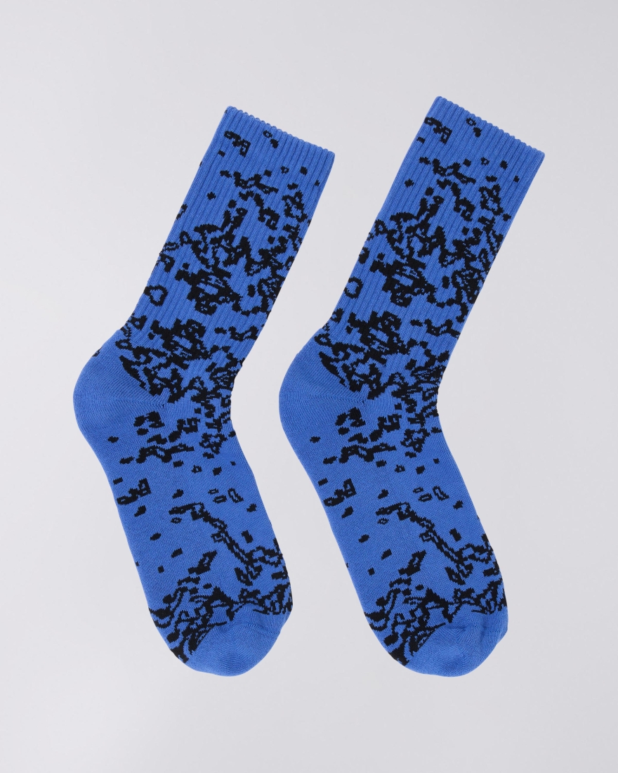 EDWIN Arashi Allover Socks Blue