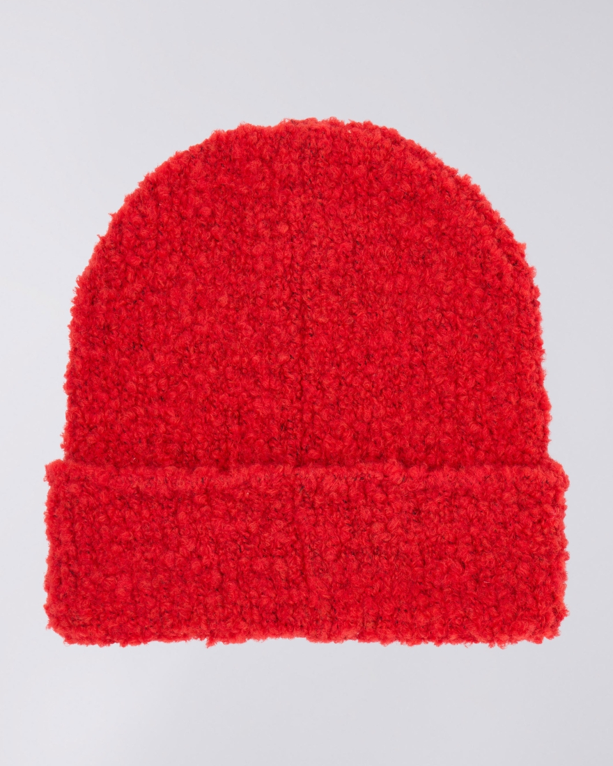 EDWIN Fuzzy Beanie Fiery Red