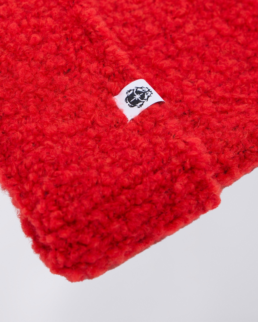 EDWIN Fuzzy Beanie Fiery Red