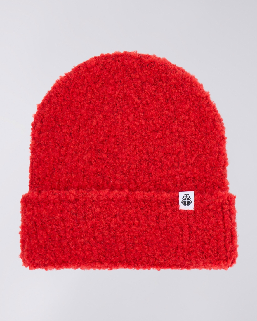 EDWIN Fuzzy Beanie Fiery Red