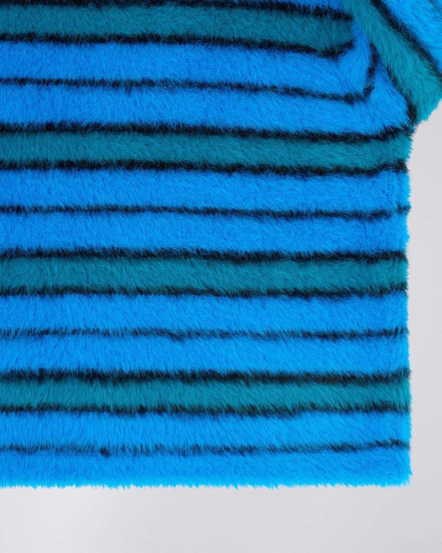 EDWIN W' Gill Striped Sweater Blue / Aqua / Black