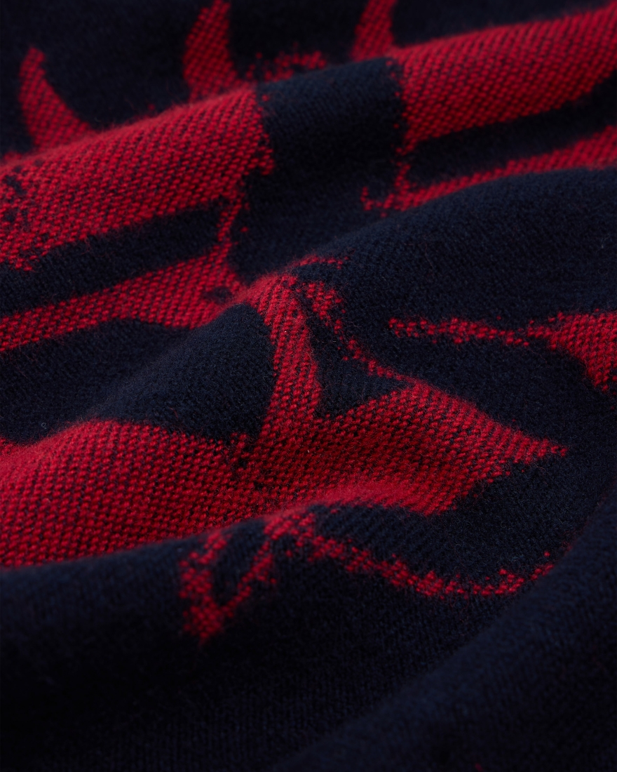 EDWIN Gothic Ladies Scarf Fiery Red