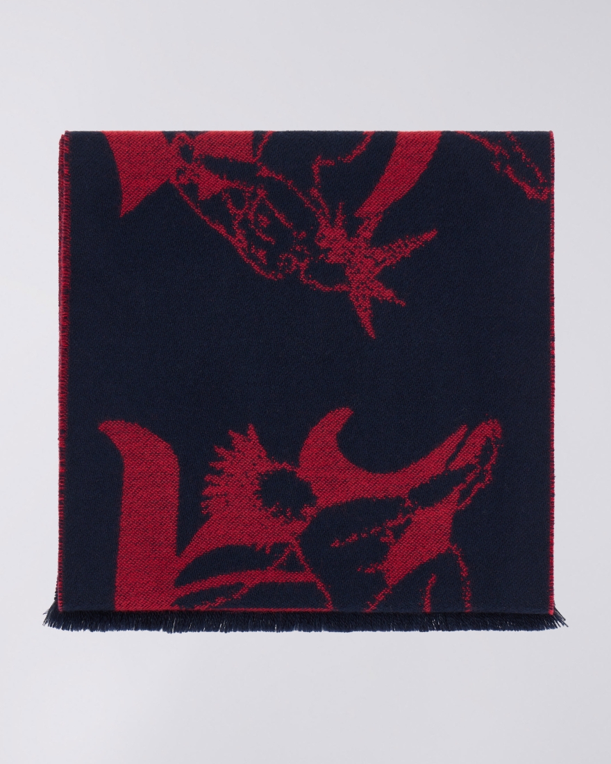 EDWIN Gothic Ladies Scarf Fiery Red