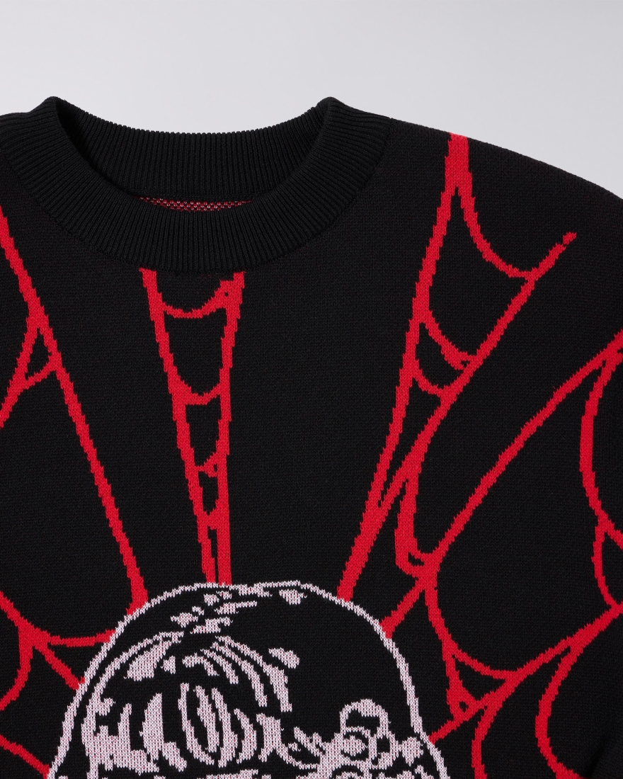 EDWIN Black Widow Sweater Black
