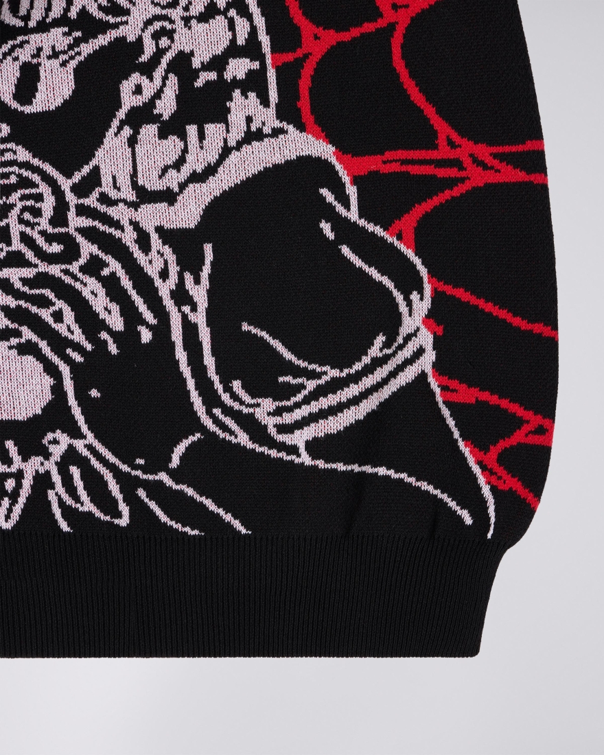 EDWIN Black Widow Sweater Black