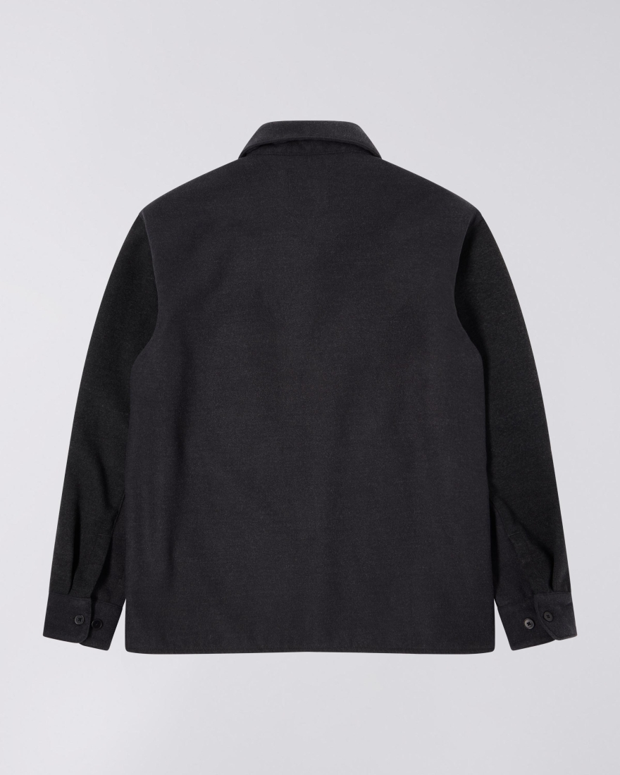 EDWIN Snug Overshirt LS Dark Grey Marl