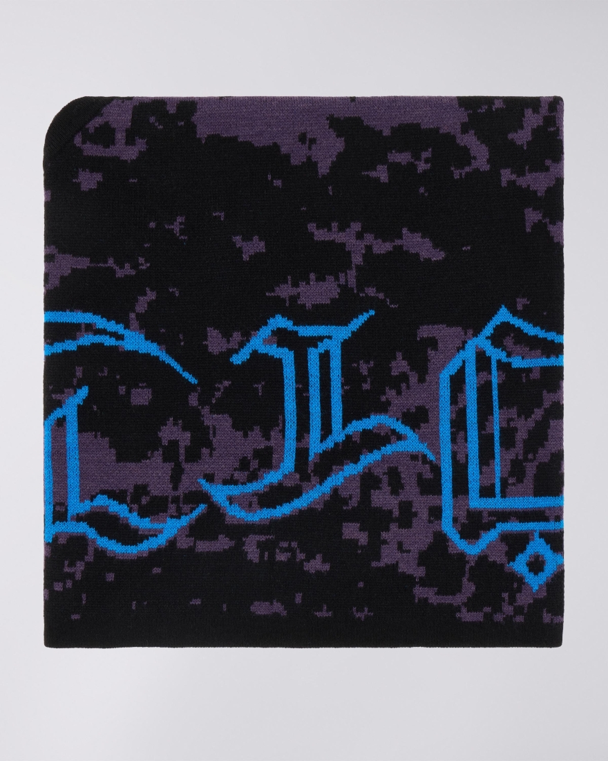 EDWIN Panku Scarf Black / Purple