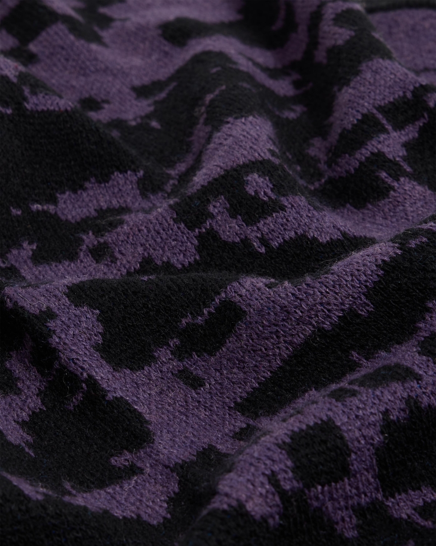 EDWIN Panku Scarf Black / Purple