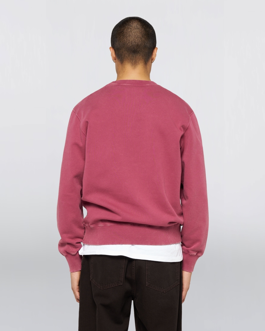 EDWIN Axiom Crew Sweat Red Plum