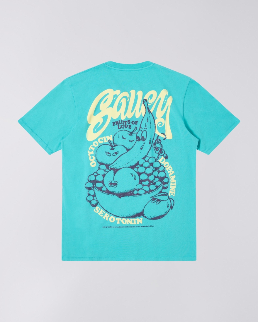 EDWIN Fruits Of Love T-Shirt Baltic