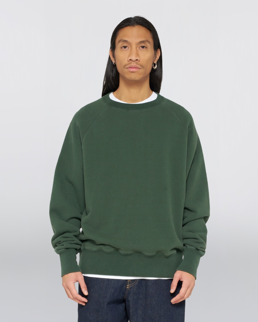 EDWIN Raglan Sleeve Crew Green