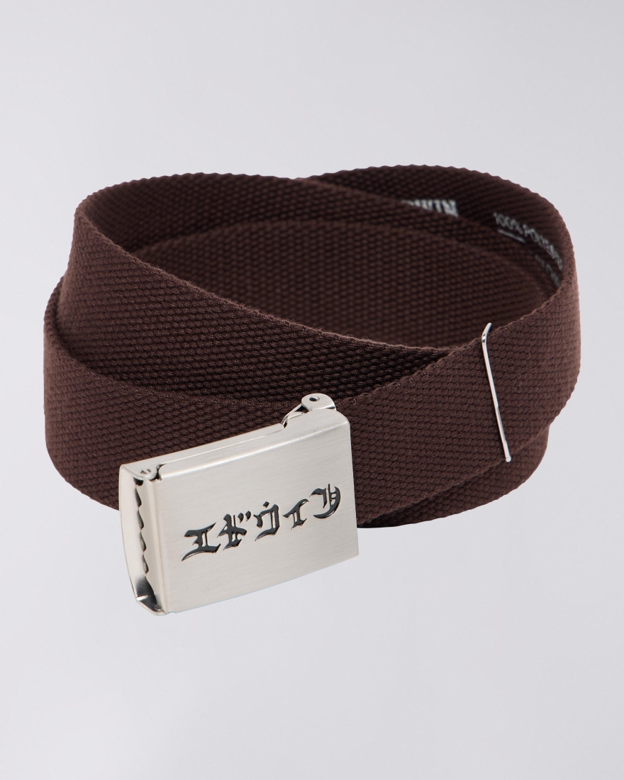 EDWIN Katakana Clip Belt French Roast