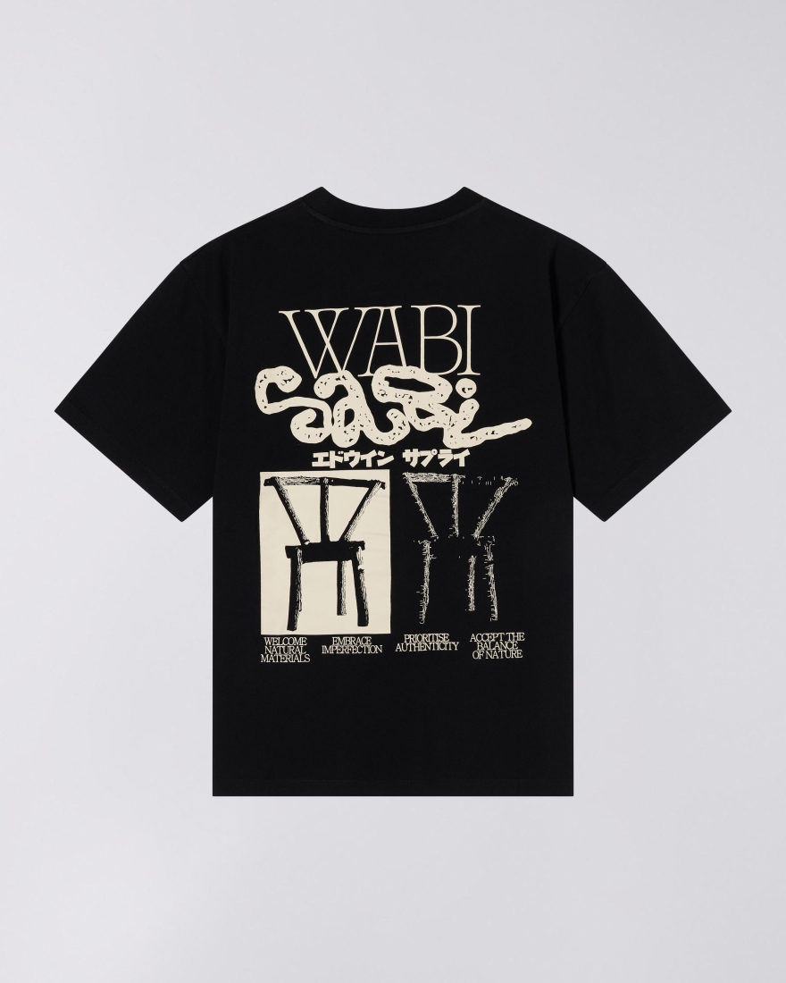 EDWIN Wabi Sabi T -Shirt Black