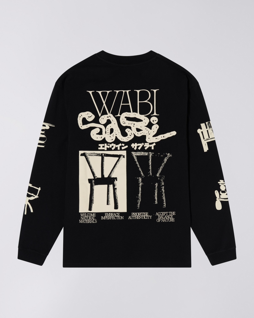 EDWIN Wabi Sabi T-Shirt LS Black