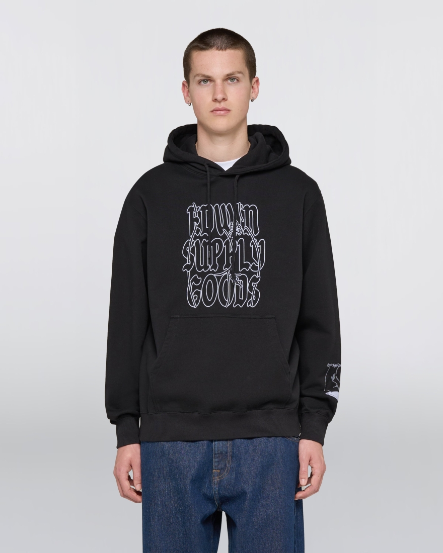 EDWIN Edwin Supply Goods Hoodie Sweat Black