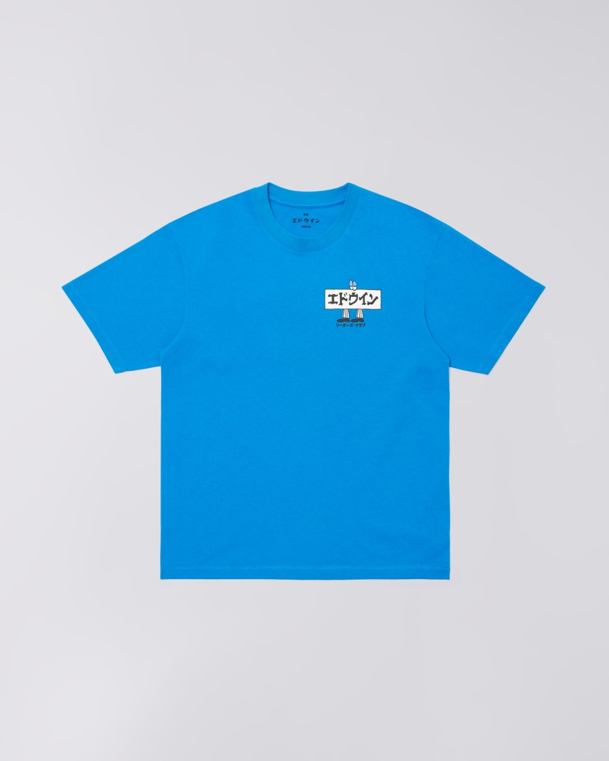 EDWIN Always Reading T-Shirt Directoire Blue