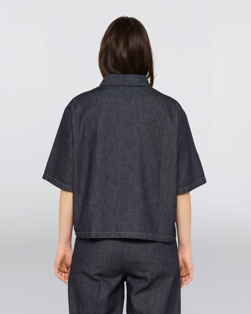 EDWIN W' Delme Shirt SS Blue