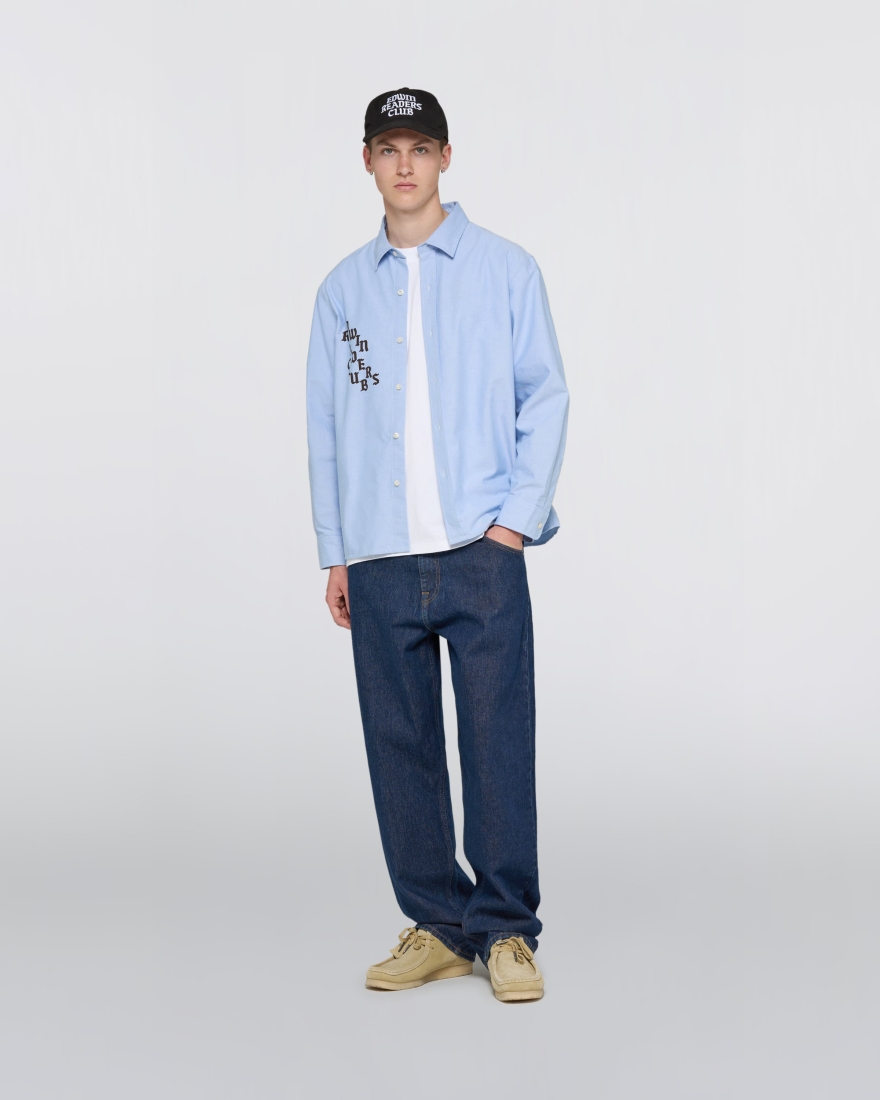 EDWIN ERC Big Ox-Shirt LS Blue