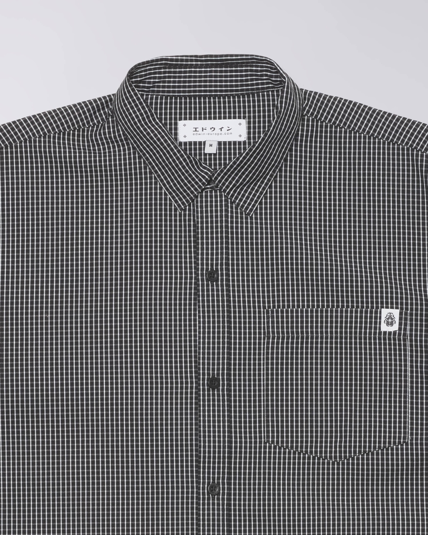 EDWIN Millbury Shirt SS Black / White