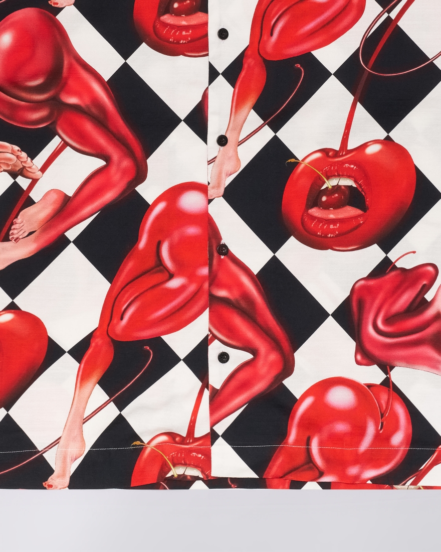 EDWIN Miki Kim Cherry Shirt SS Multicolor