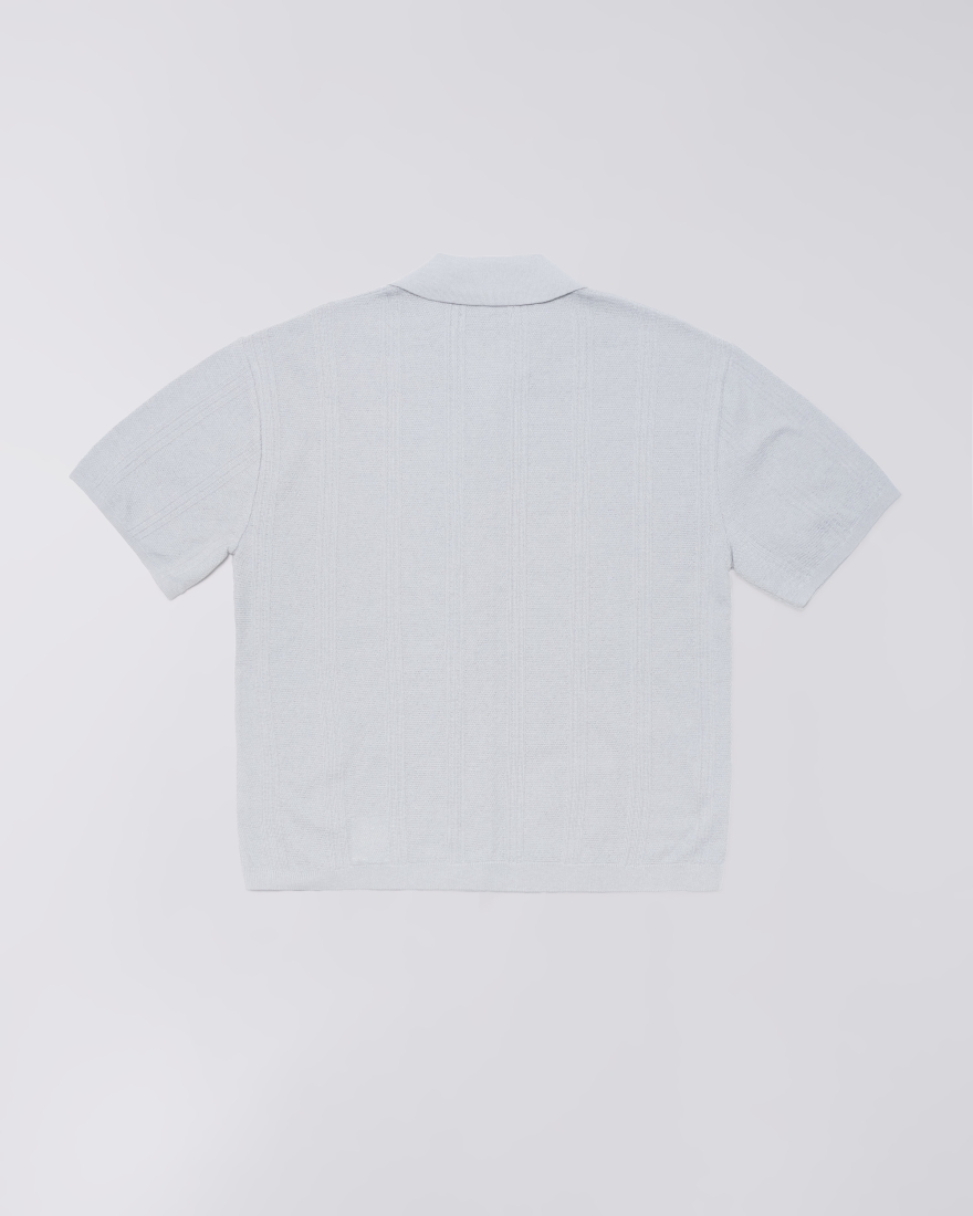 EDWIN Luis Buttoned Polo Grey