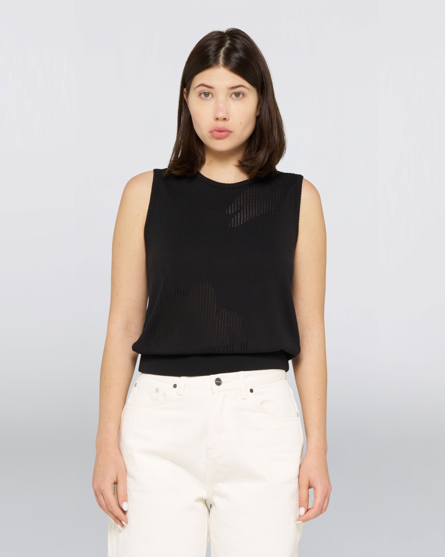 EDWIN W'Zoe Knitted Top Black