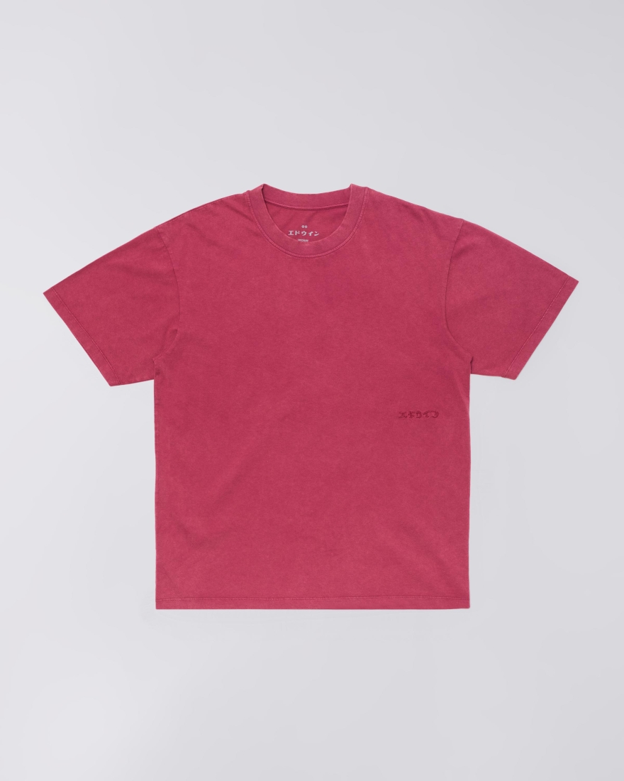EDWIN Axiom T-Shirt Red Plum