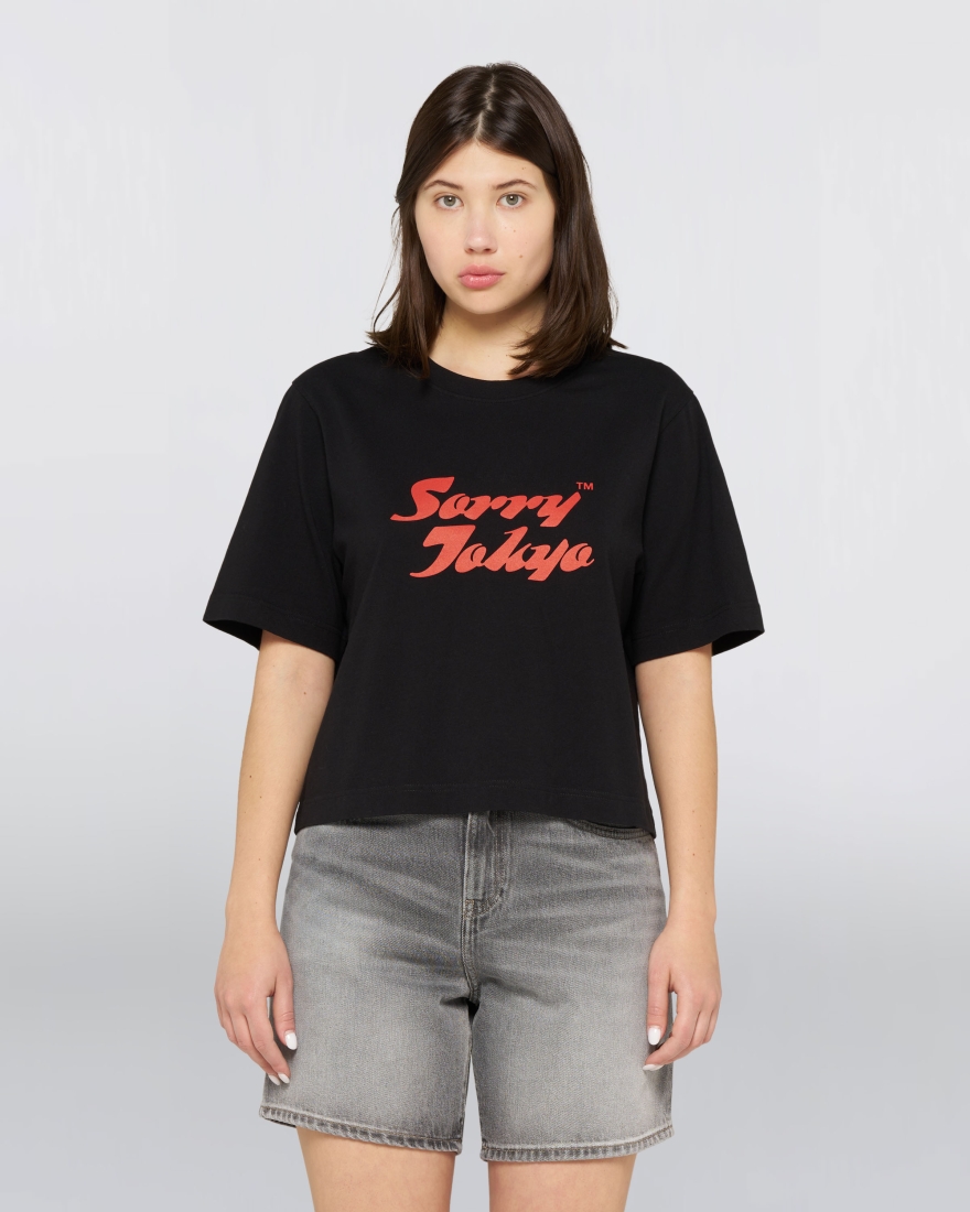 EDWIN W' Sorry Tokyo T-Shirt Black