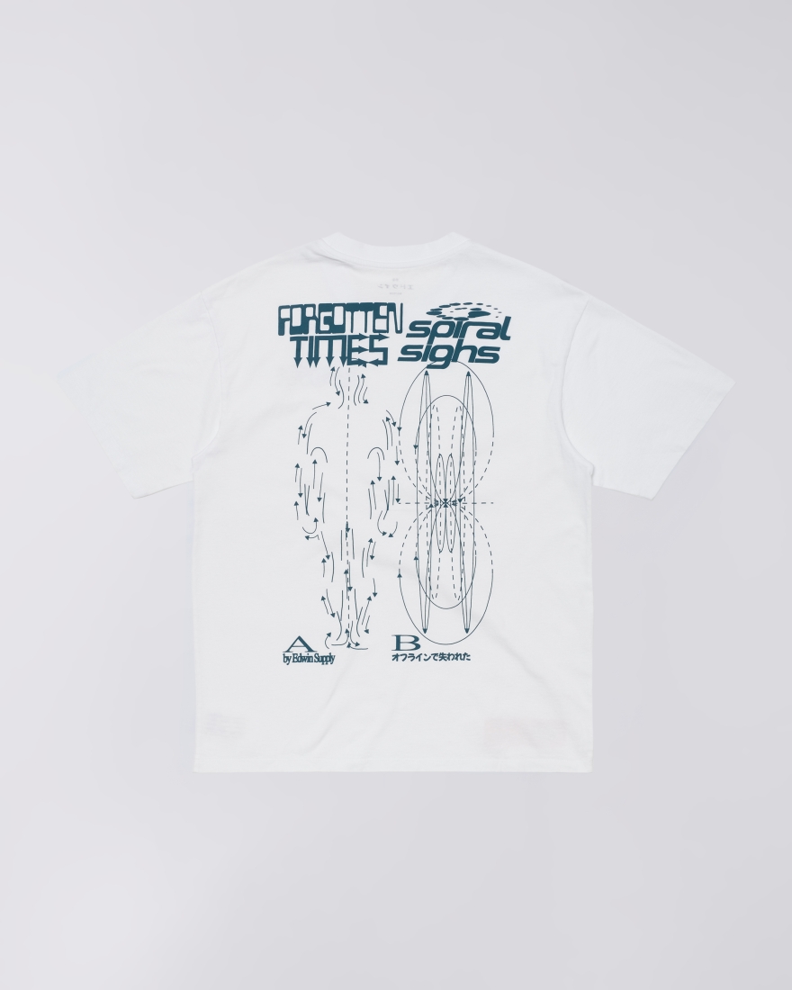 EDWIN Spiral Sighs T-Shirt White