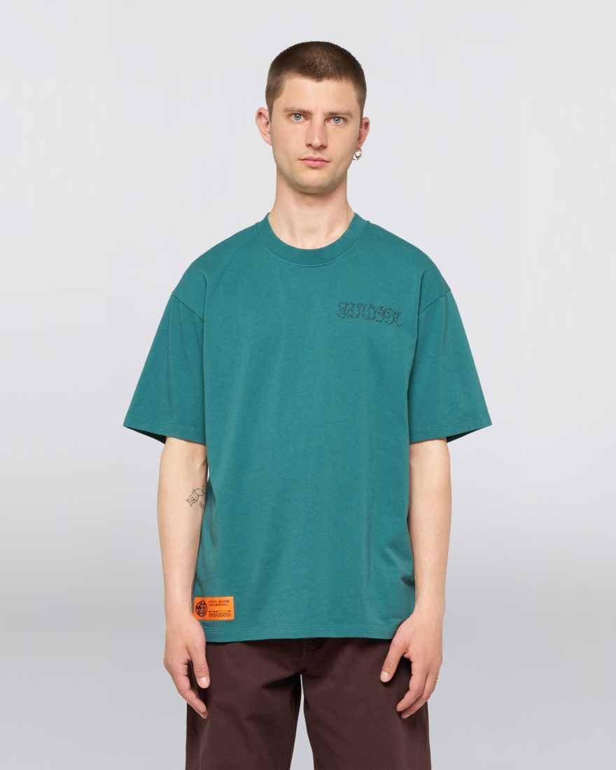 EDWIN Spiral Sighs T-Shirt Mediterranea