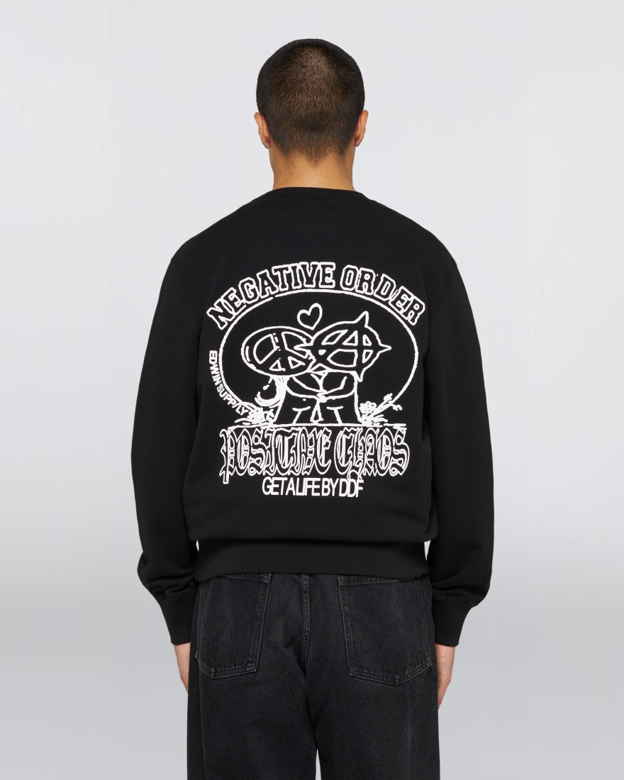 EDWIN Positive Chaos Sweat Black