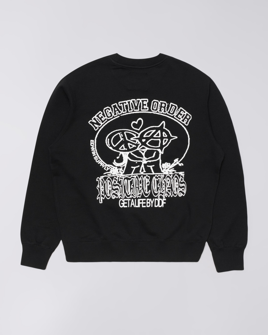 EDWIN Positive Chaos Sweat Black