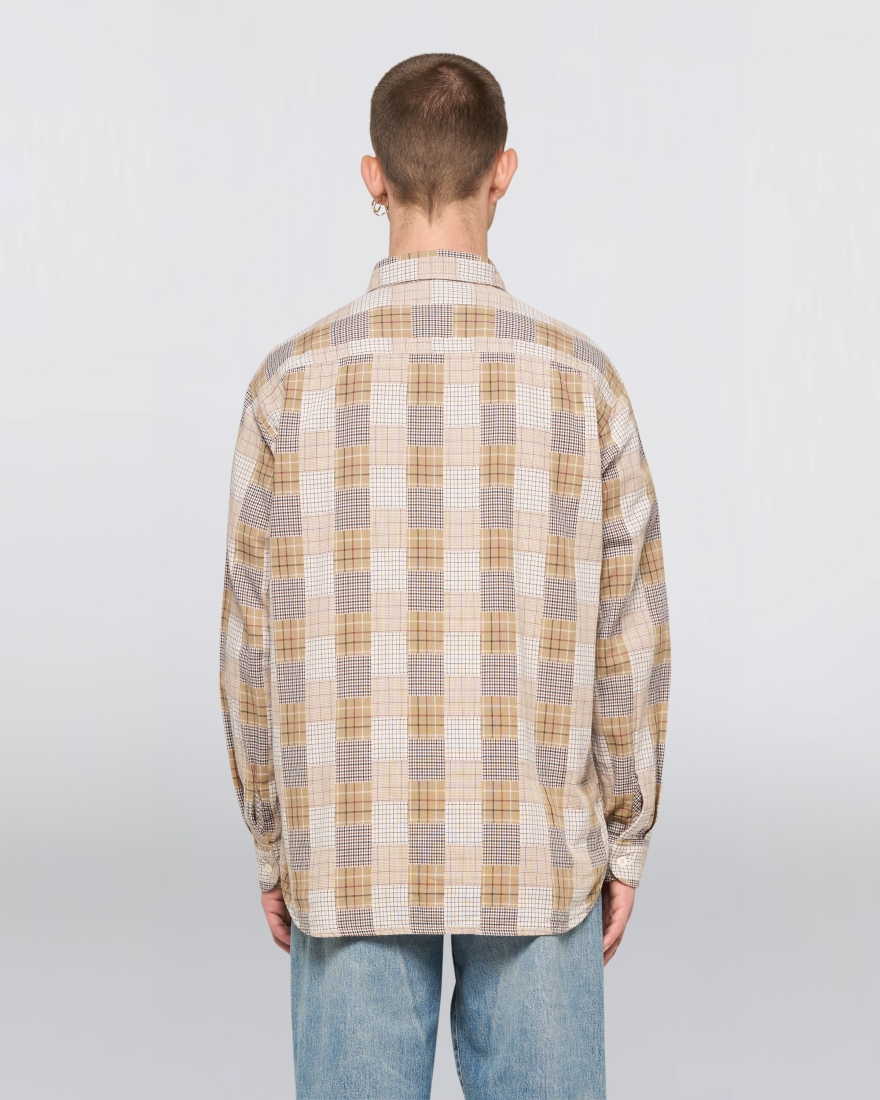 EDWIN Work Shirt Beige / Brown