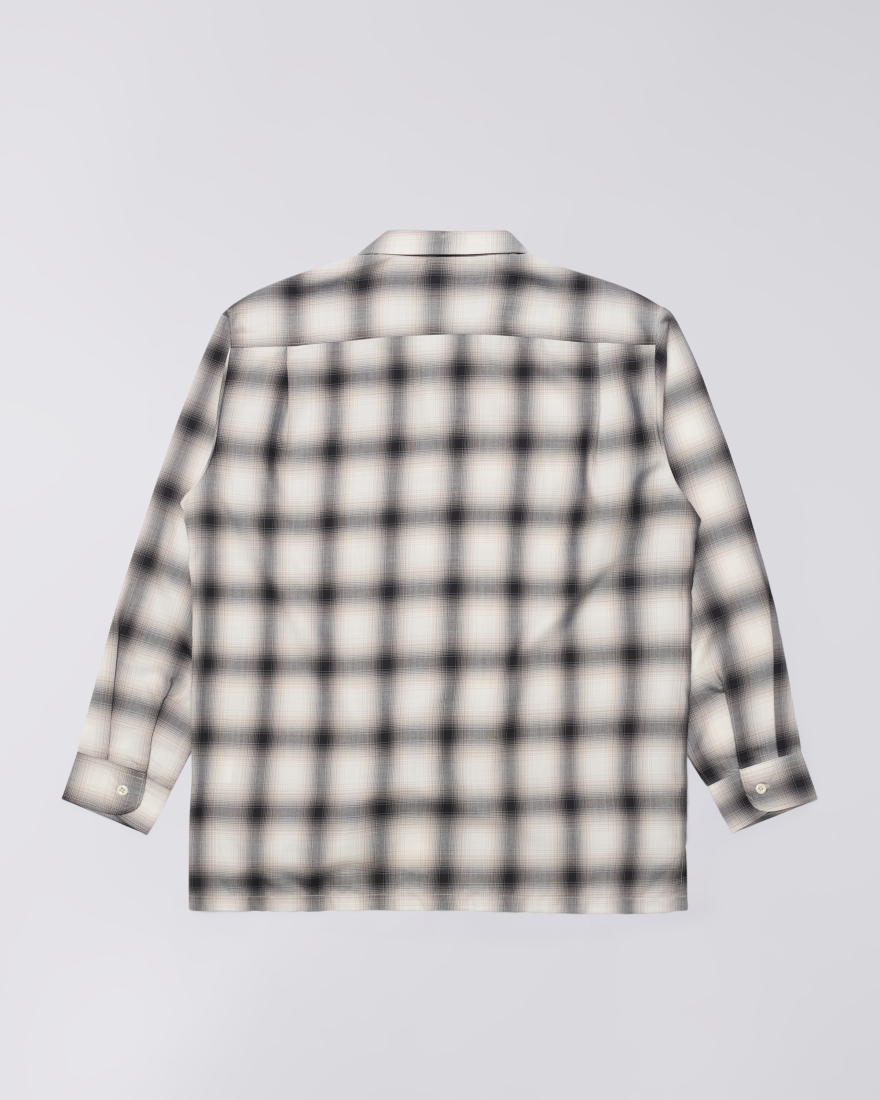 EDWIN Open Collar Shirt Beige / Black