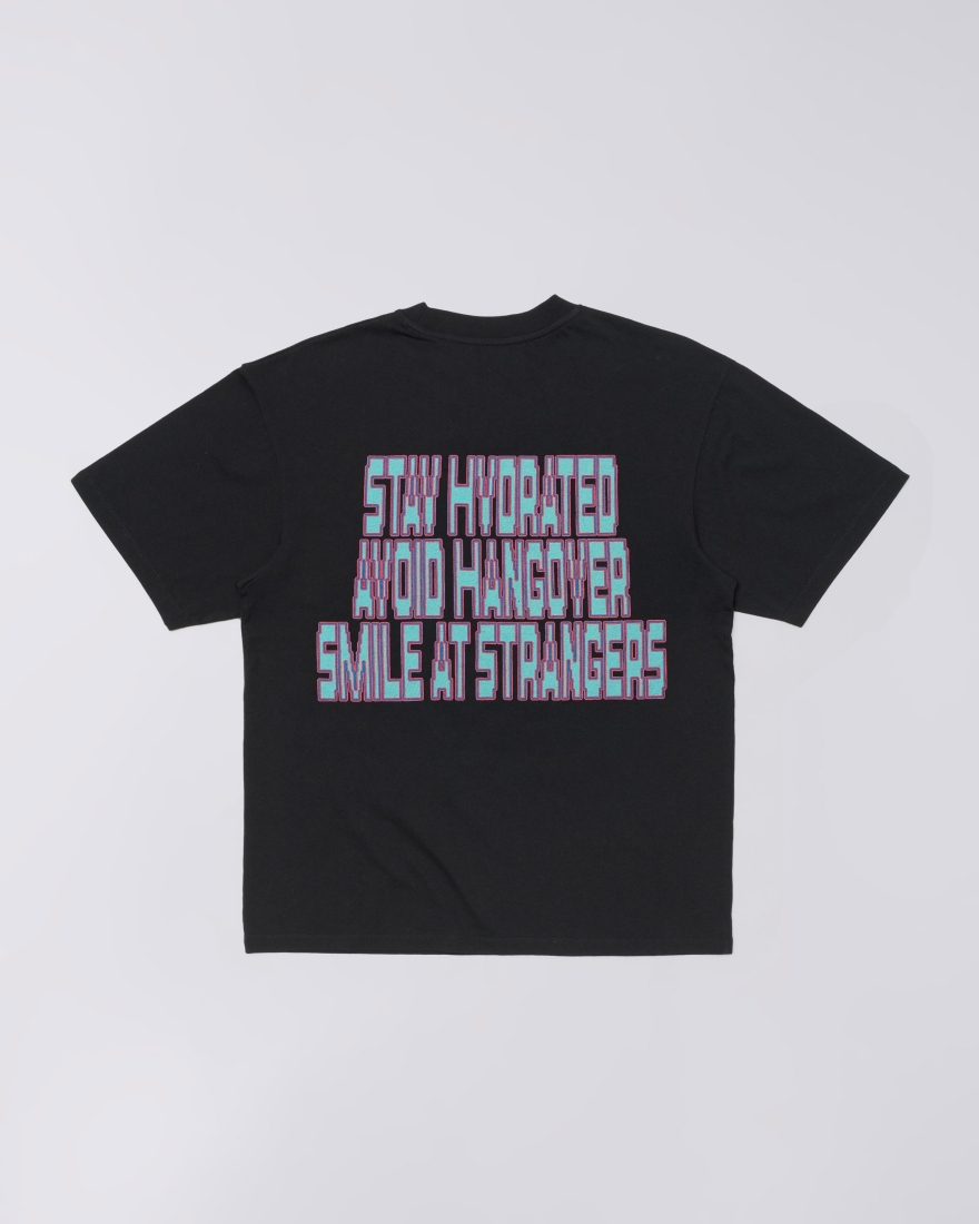 EDWIN Avoid Hangover T-Shirt Black
