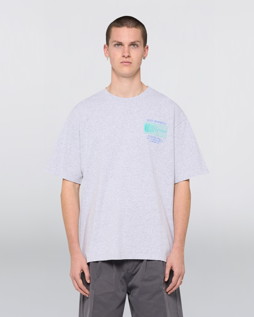 EDWIN Need Bangers T-Shirt Grey Marl