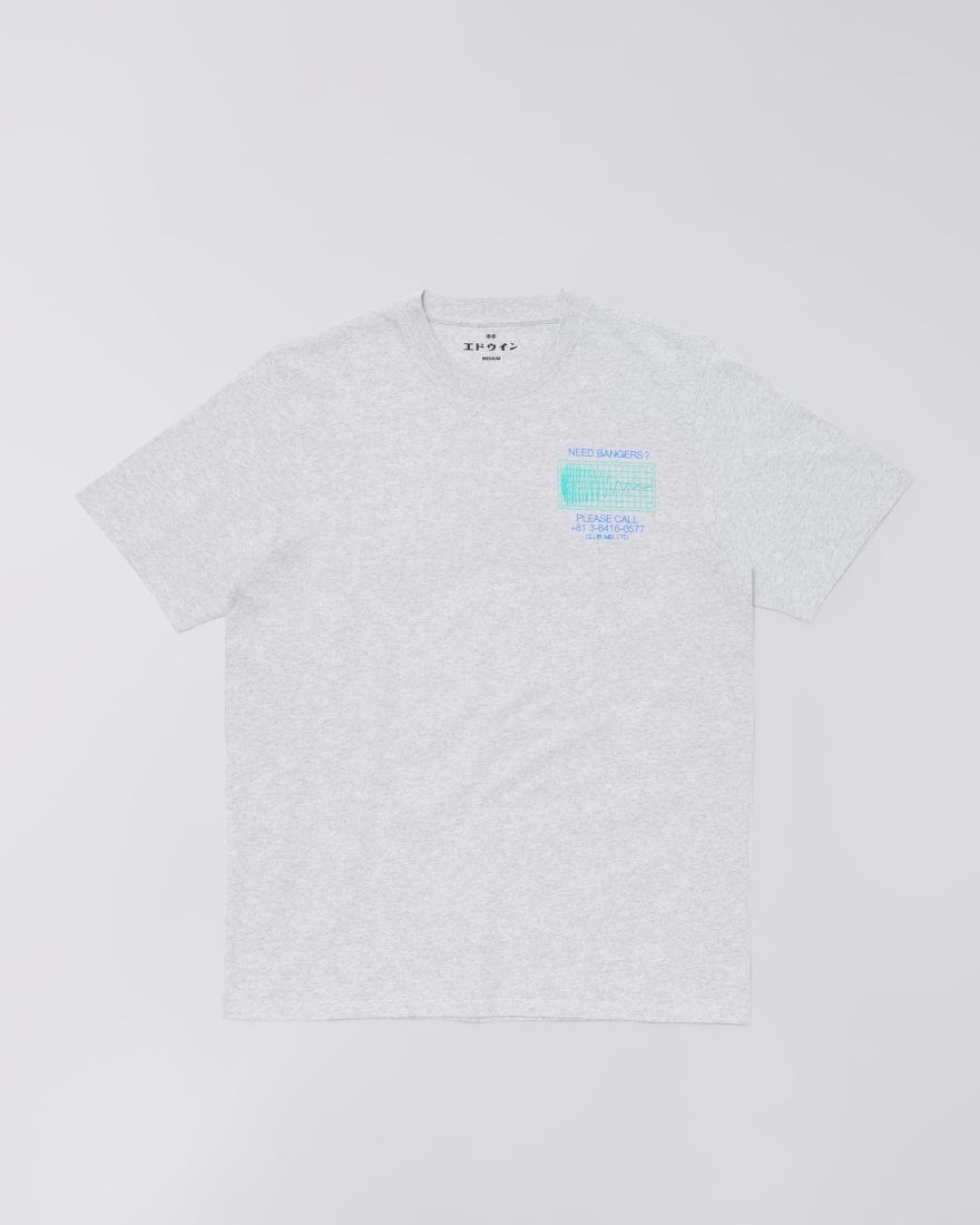 EDWIN Need Bangers T-Shirt Grey Marl