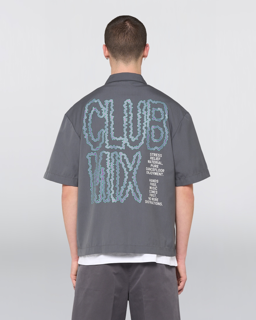 EDWIN Club Mix Shirt SS Dark Grey